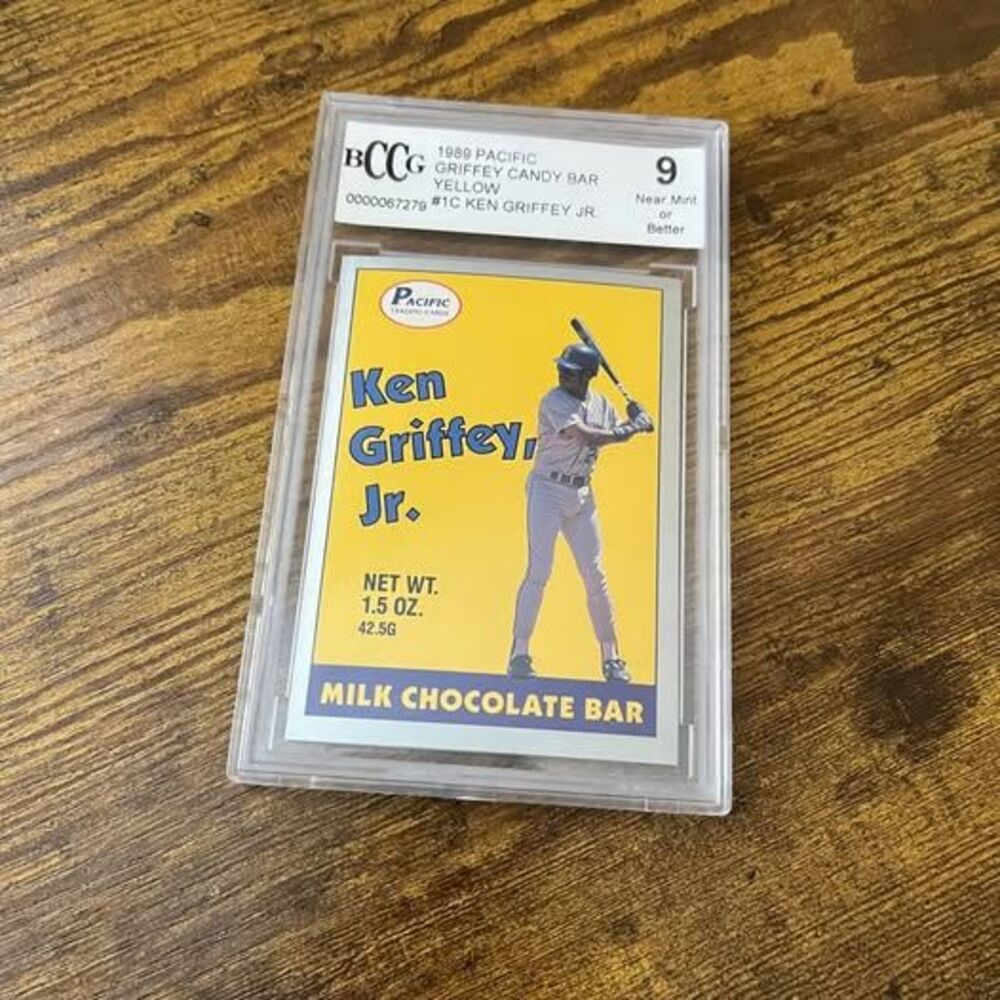 1989 Pacific Ken Griffey Jr Candy Bar Yellow #1C BCCG 9 Graded Rookie Promo